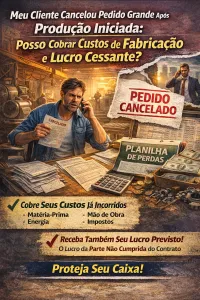 Imagem principal do artigo Meu Cliente Cancelou Pedido Grande Após Produção Iniciada